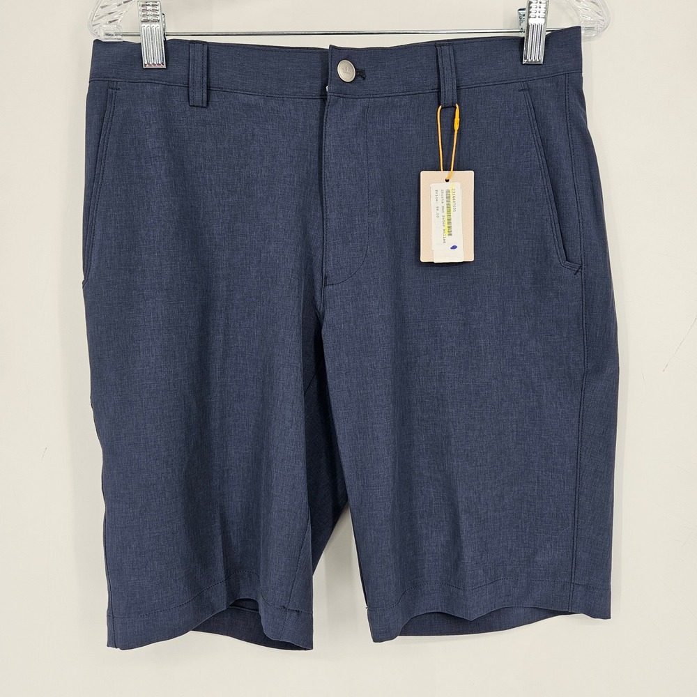 Peter Millar Shorts Mens 30 Chino Classic Casual Summer Golf Flat Front Blue